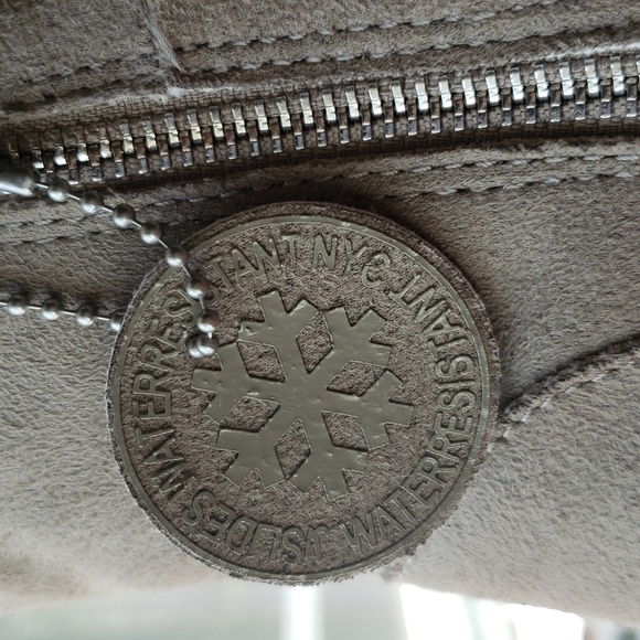 NIB - J/Slides taupe double zip ankle boots - Picture 10 of 15